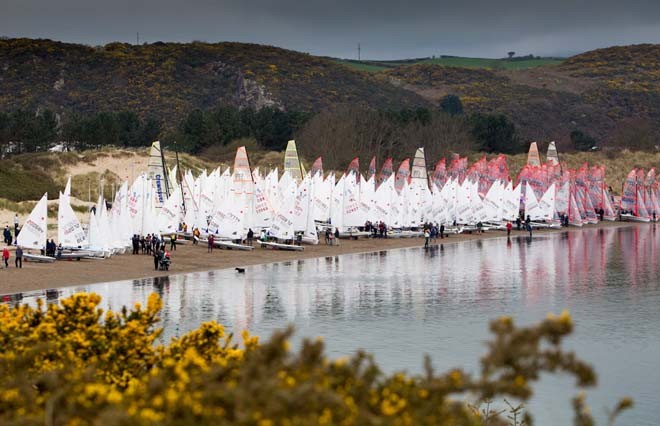 Fleet launching - RYA Volvo Youth Nationals 2012 &copy;  Paul Wyeth / RYA http://www.rya.org.uk
